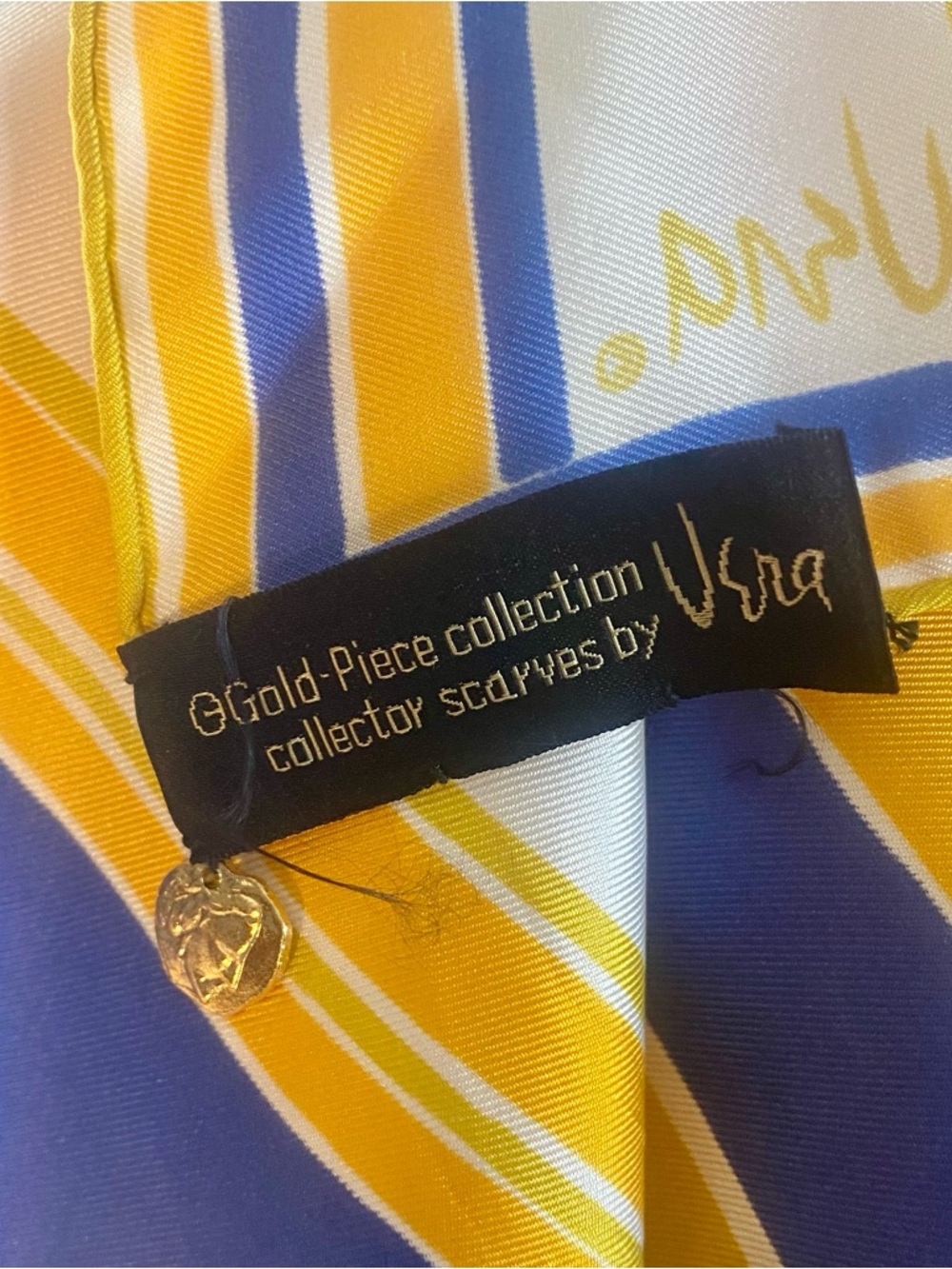 Vera Neumann Gold Piece Collection Scarf – 30.5” x 30.5” - Picture 5 of 6